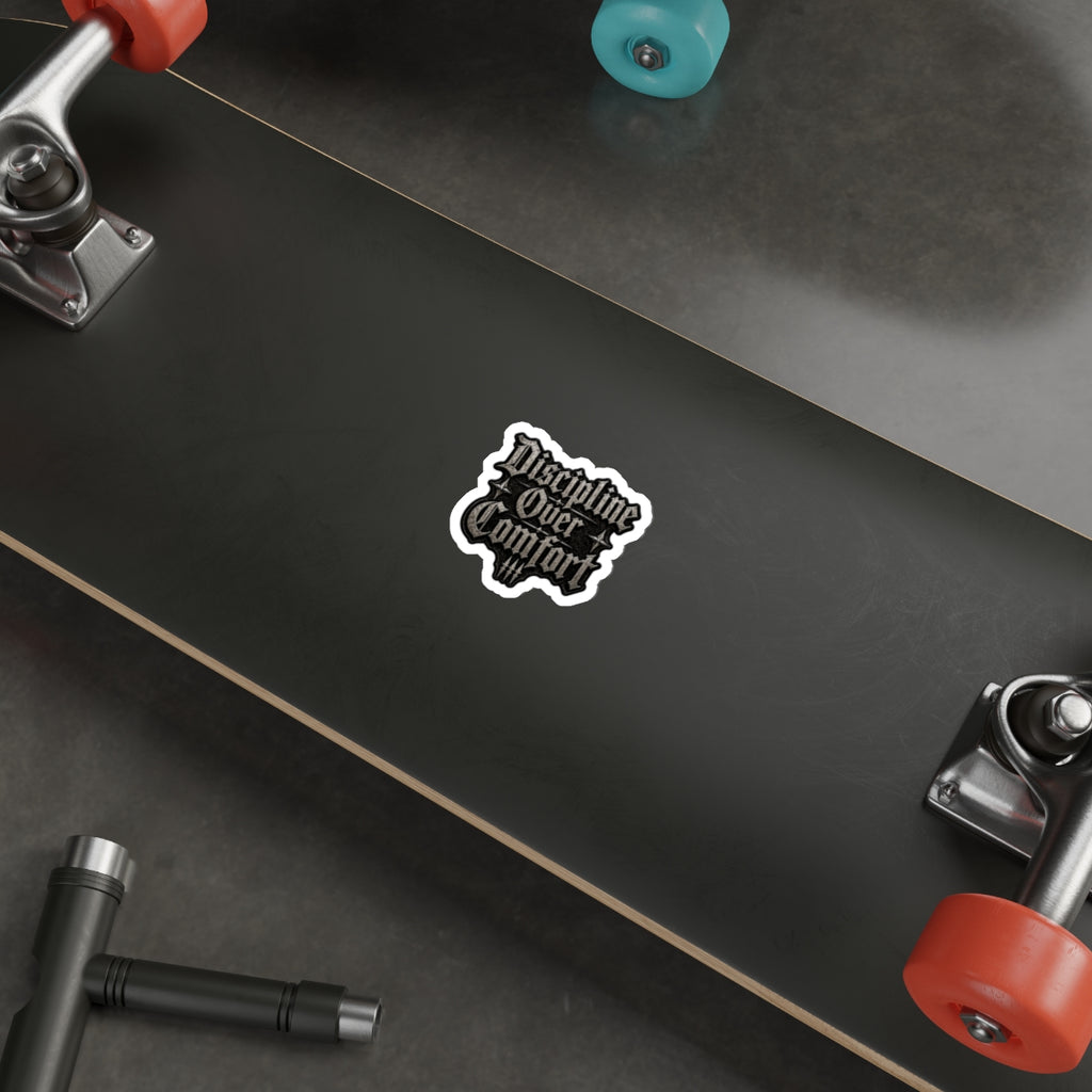 MANIC SOCIETY® Discipline Over Comfort Premium Die-Cut Sticker