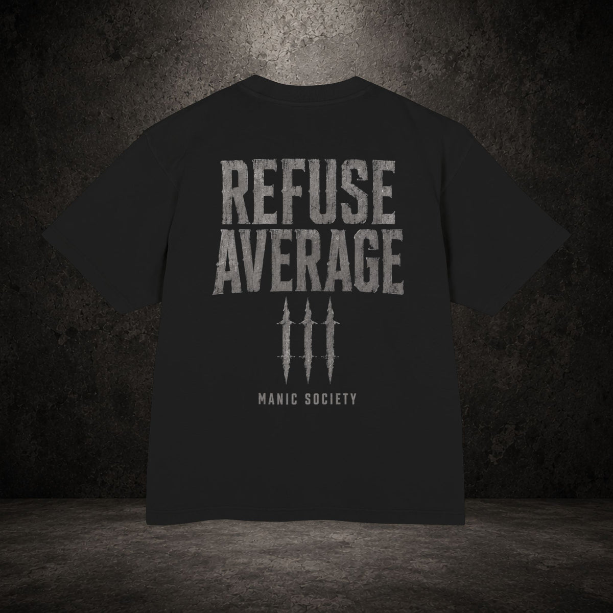 REFUSE AVERAGE — Oversized Heavyweight Tee