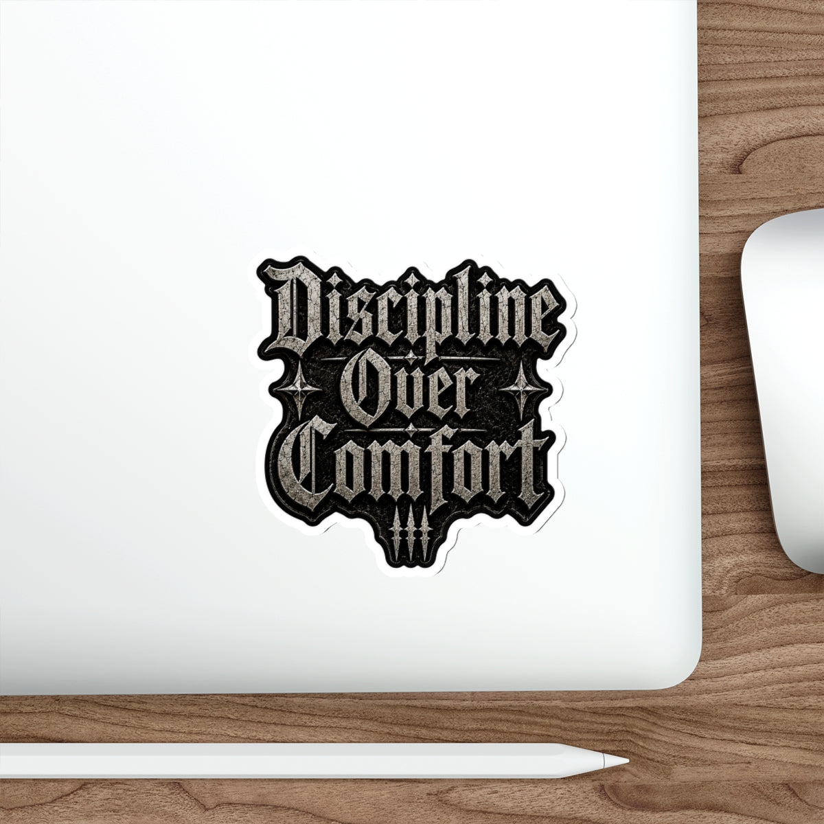 MANIC SOCIETY® Discipline Over Comfort Premium Die-Cut Sticker