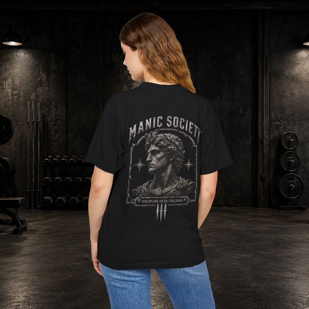 DISCIPLINE OVER FEELINGS — Oversized Heavy Tee