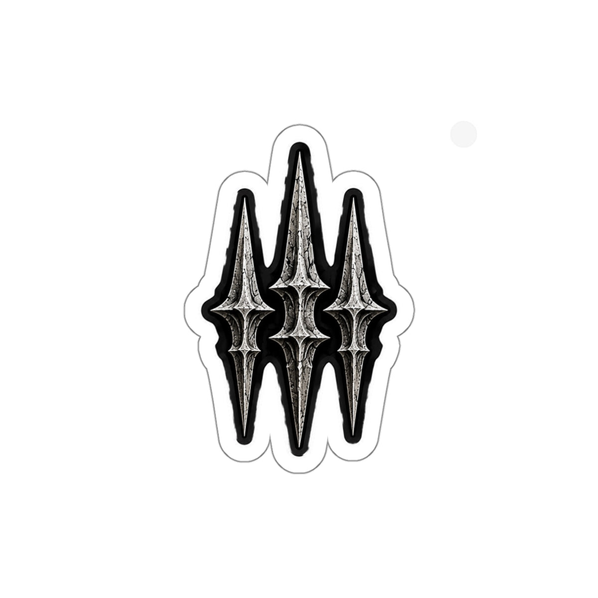 MANIC SOCIETY® 3 Spikes Premium Die-Cut Sticker