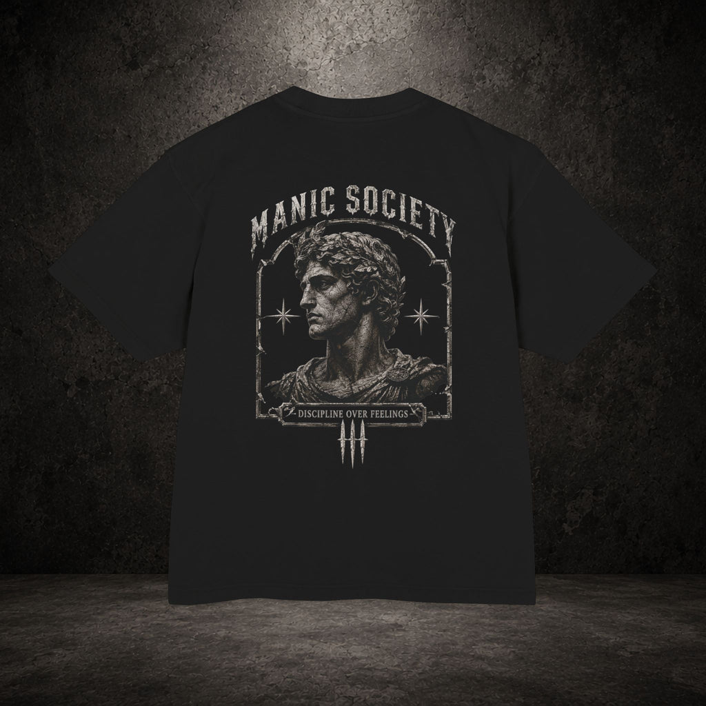 DISCIPLINE OVER FEELINGS — Oversized Heavy Tee