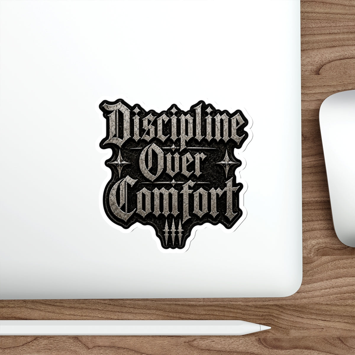 MANIC SOCIETY® Discipline Over Comfort Premium Die-Cut Sticker