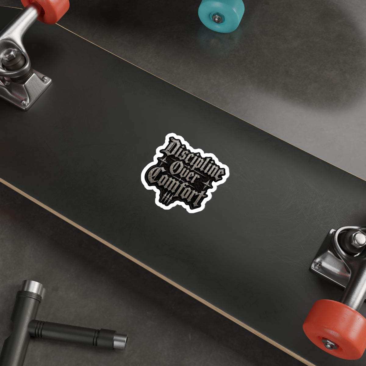 MANIC SOCIETY® Discipline Over Comfort Premium Die-Cut Sticker