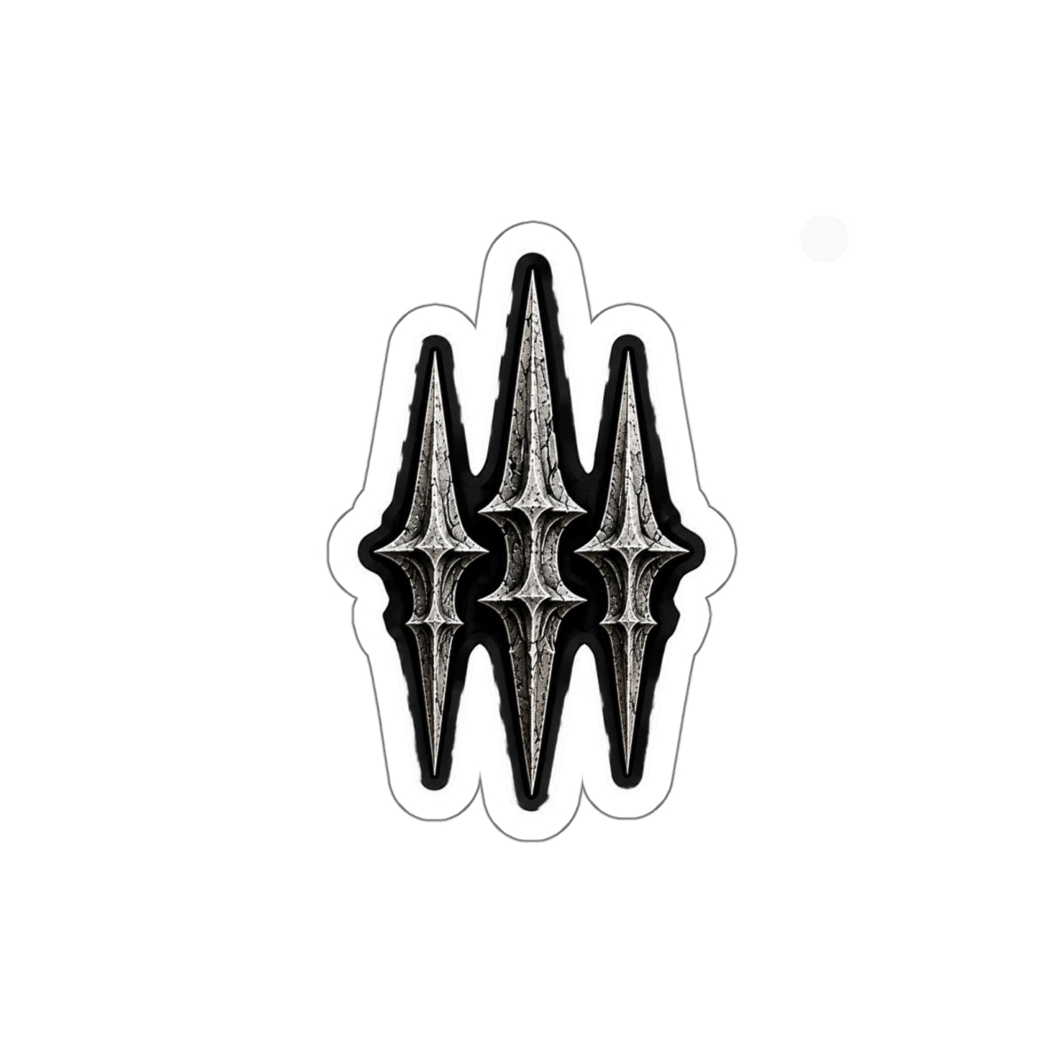 MANIC SOCIETY® 3 Spikes Premium Die-Cut Sticker